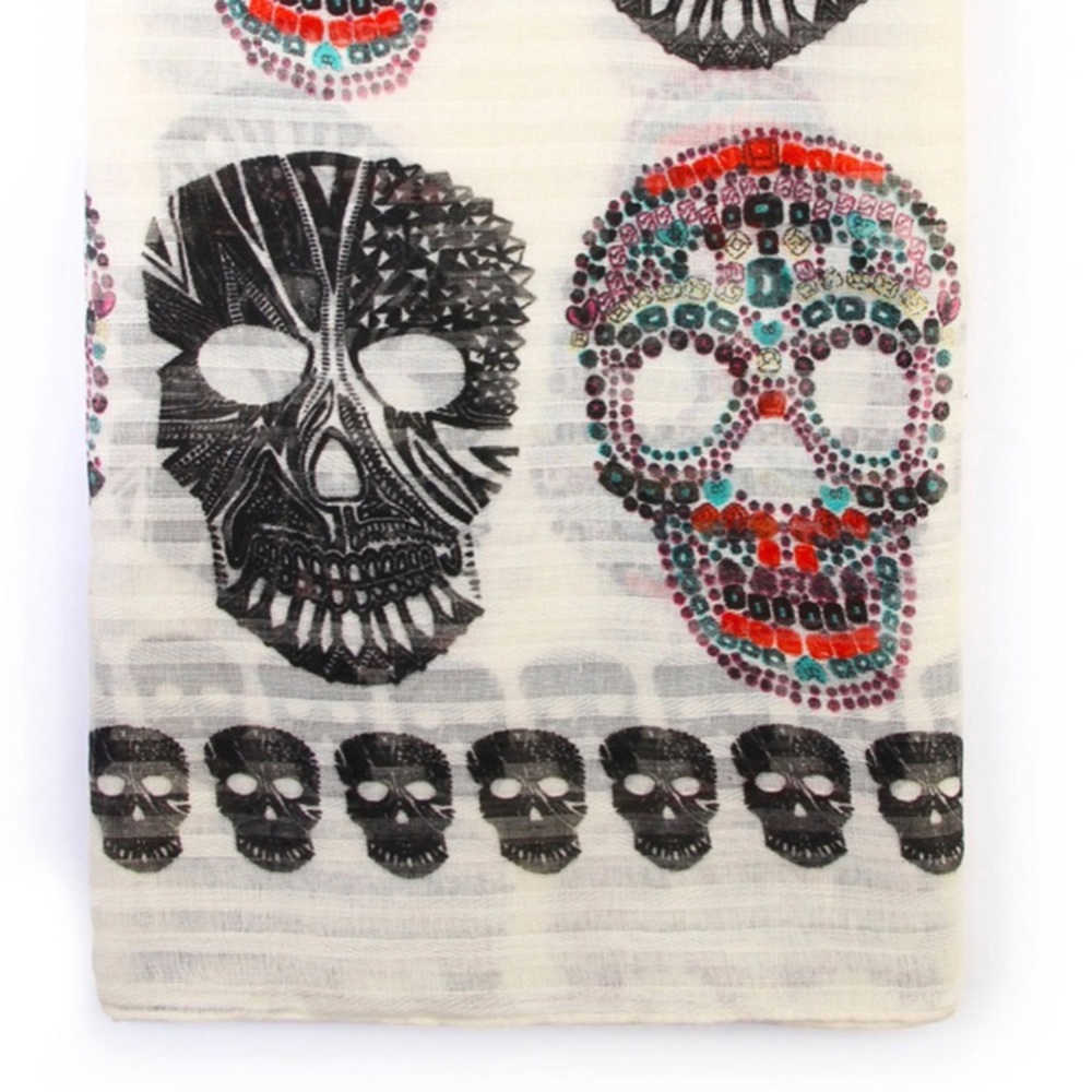 Sugar Skull Scarf - Picture 5 of 6